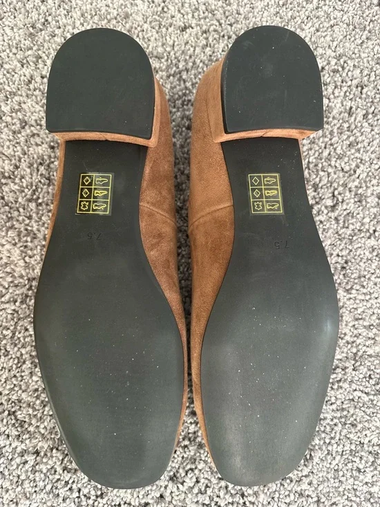 Jeffrey Campbell Suede Mary Jane Flats in Brown - Picture 3 of 4